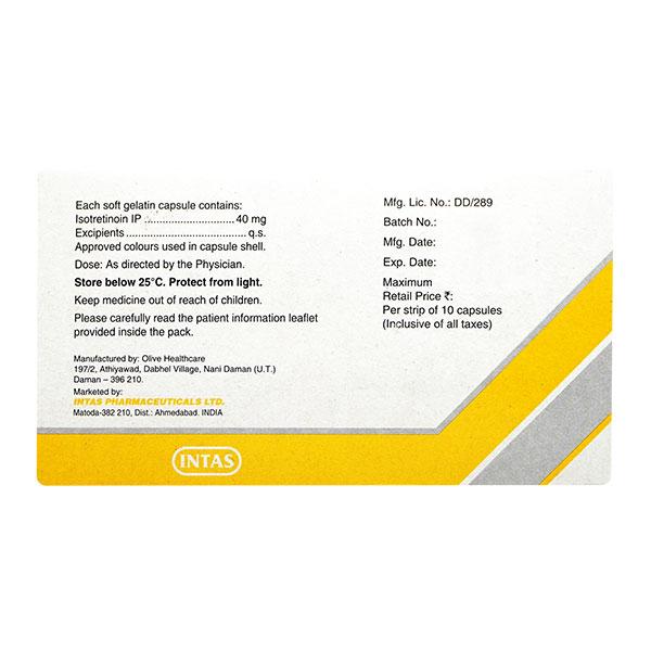 Isotrétinoïne 40mg Online