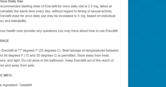 Erectafil 2.5mg