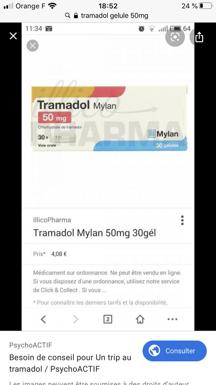 Tramadol mylan generique 100mg