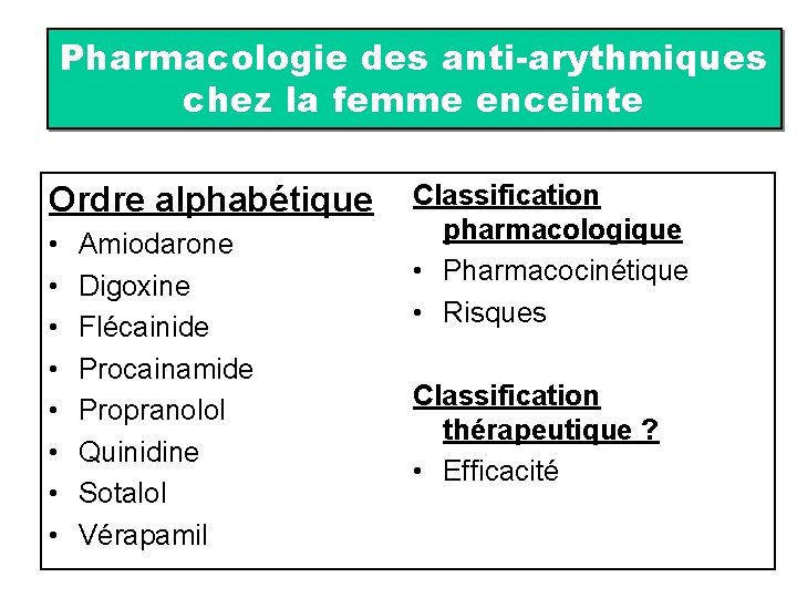Ordre Propranolol