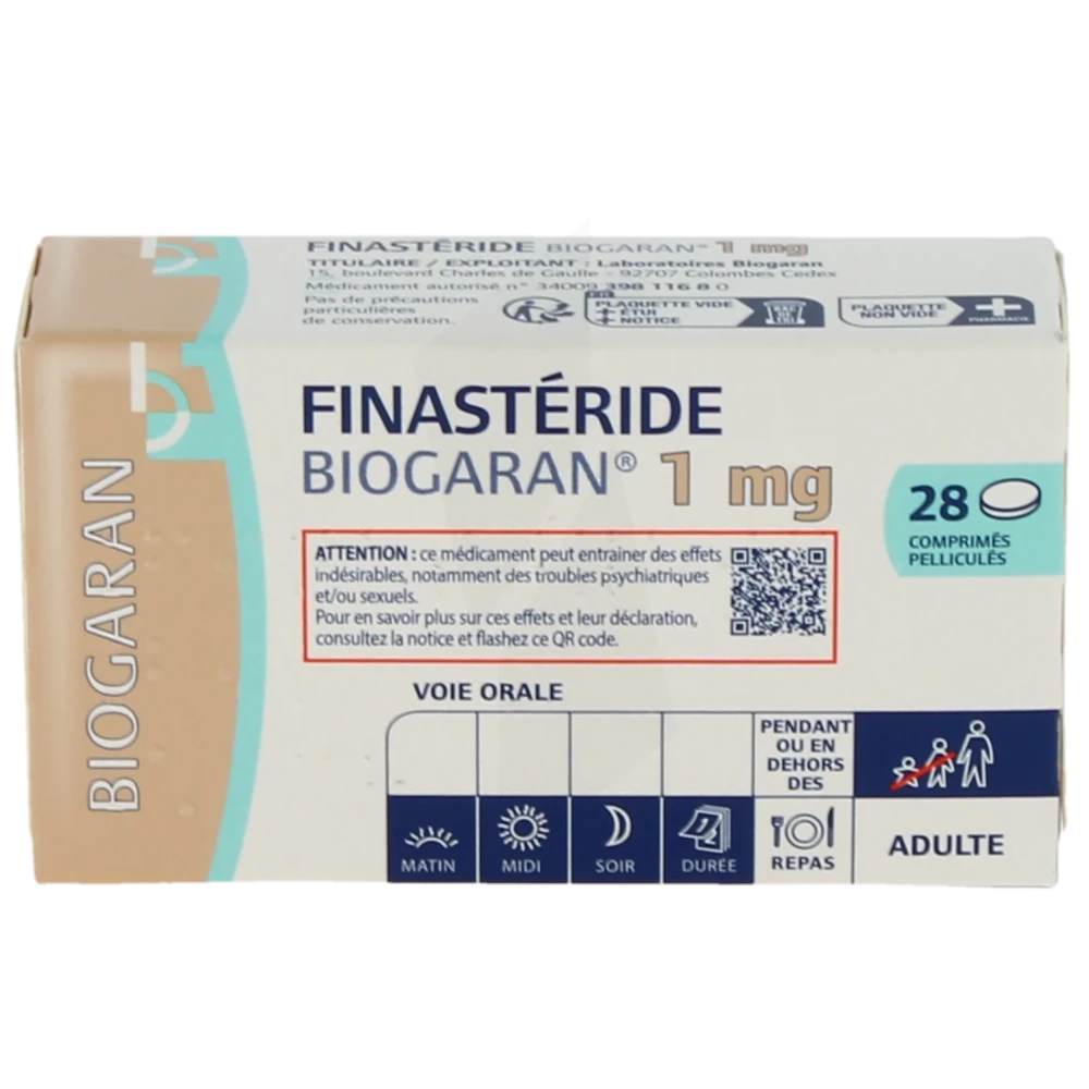 Finasteride 1 mg sans ordonnance