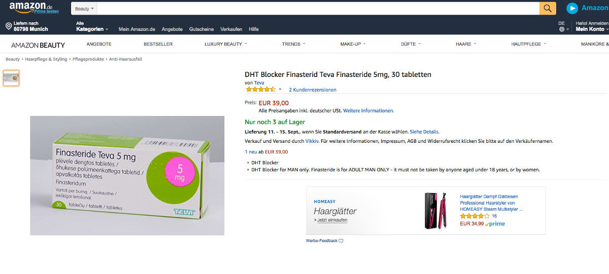 Finasteride online 5mg