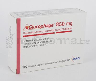 glucophage 850 mg prix