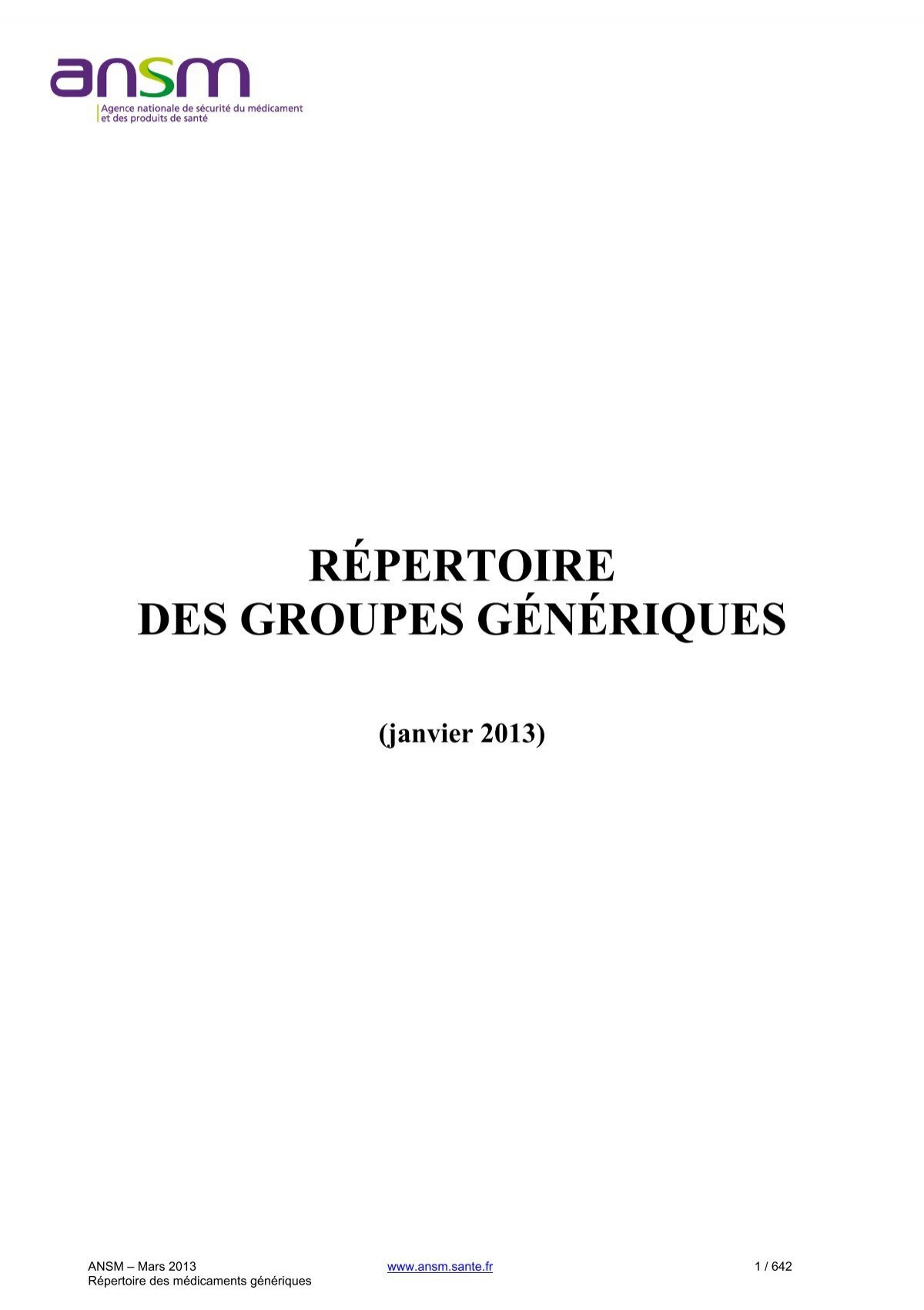 Générique Pour Lasix