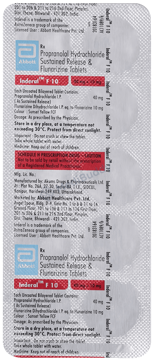 Inderal 10mg rcm