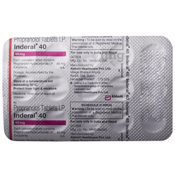 Inderal 30 Cpr 40 Mg