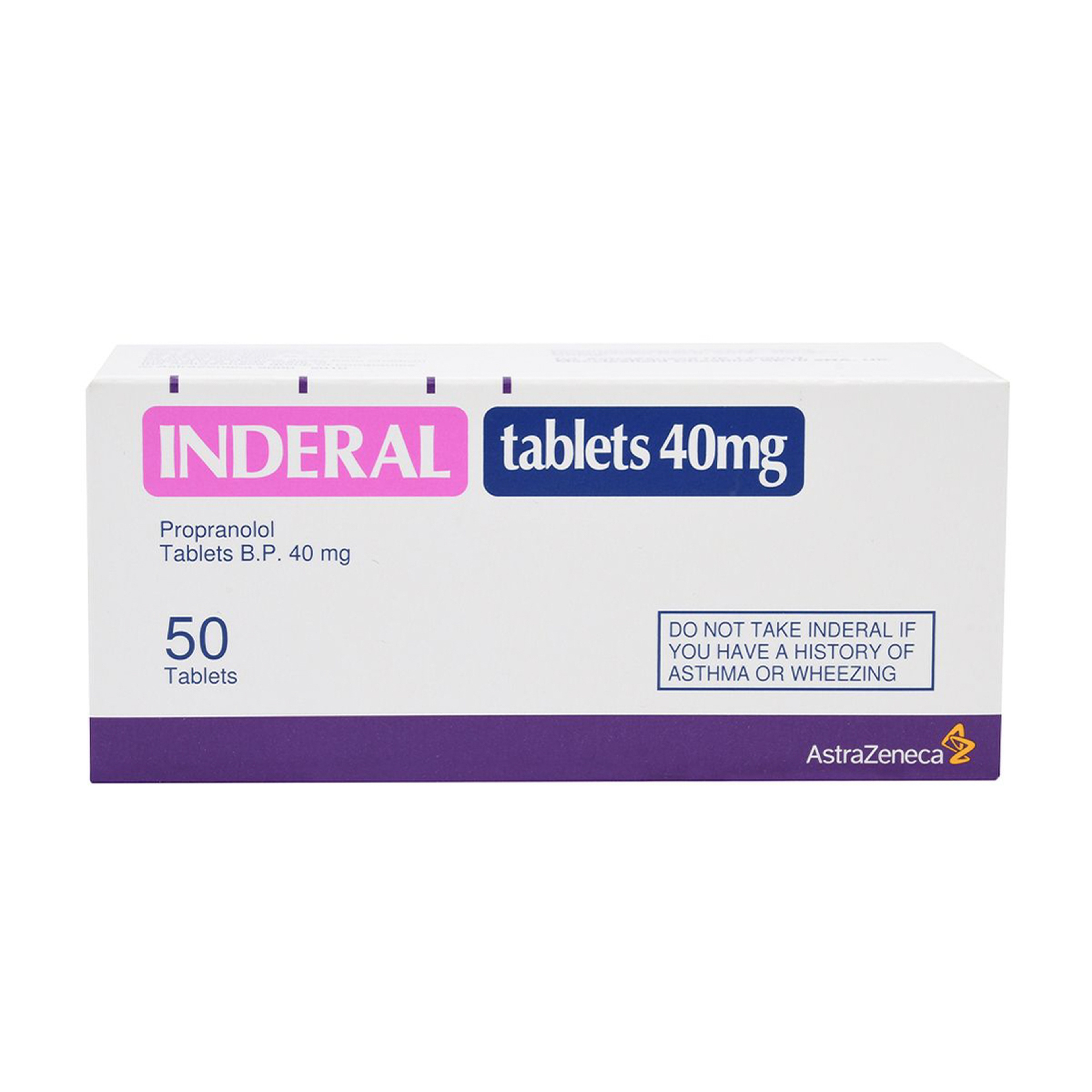 Inderal 40 mg 50 tabletas