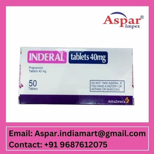 Inderal 40 mg 50 tabs