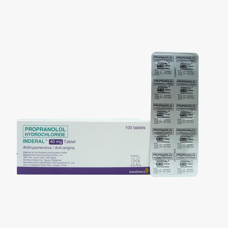 Inderal Tabletas 40 Mg X 50
