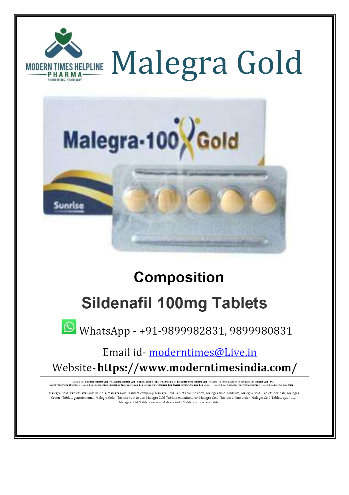 Malegra 100 Online