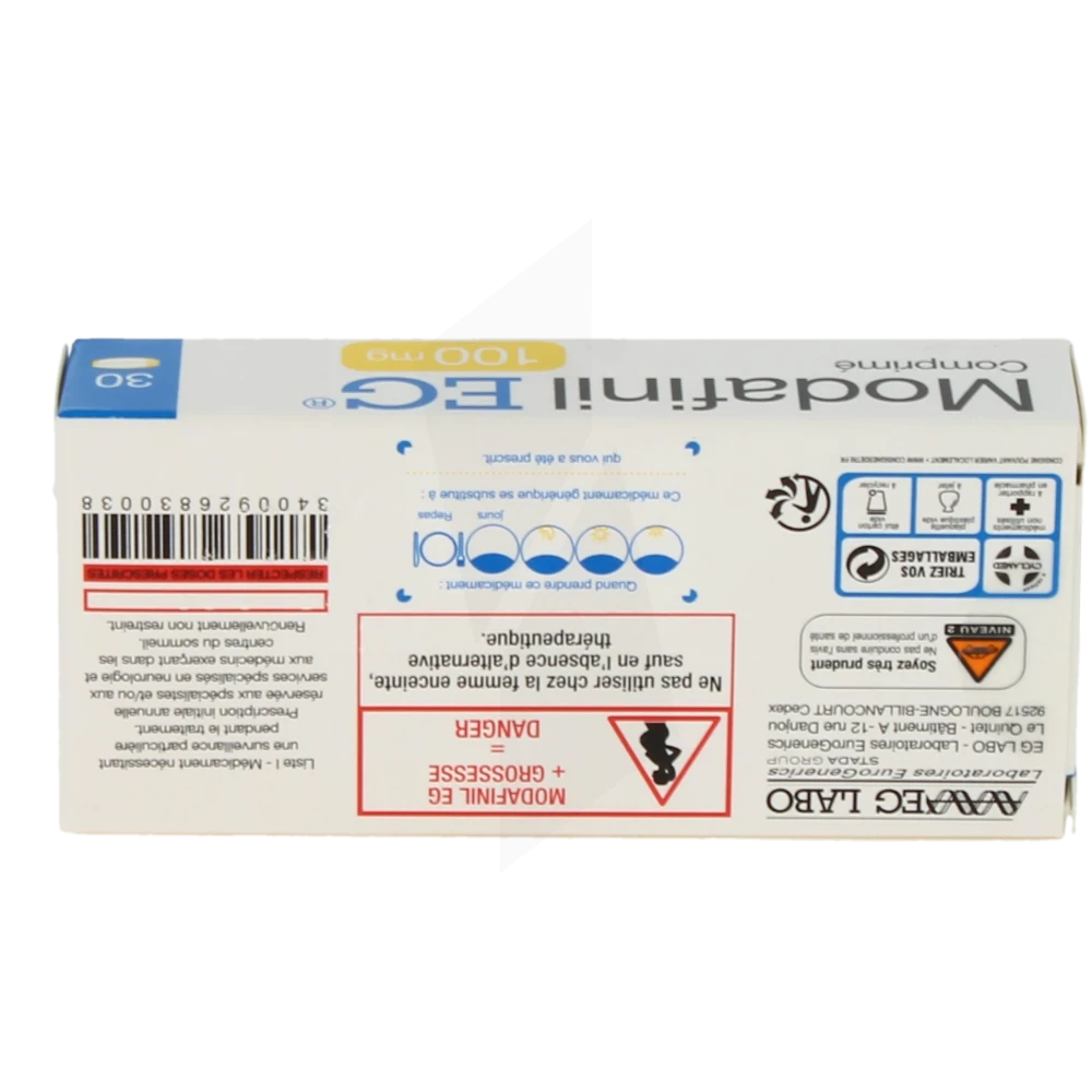 modafinil prix belgique