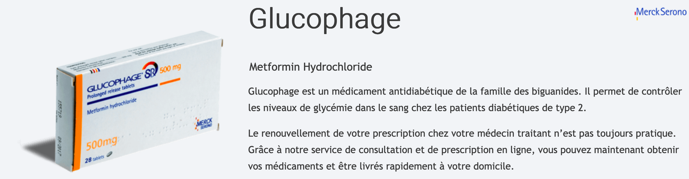 Où acheter du glucophage