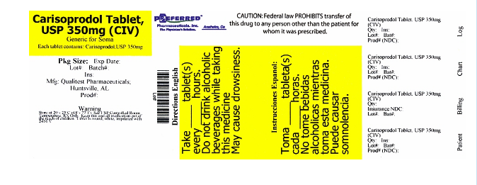 Ordre carisoprodol