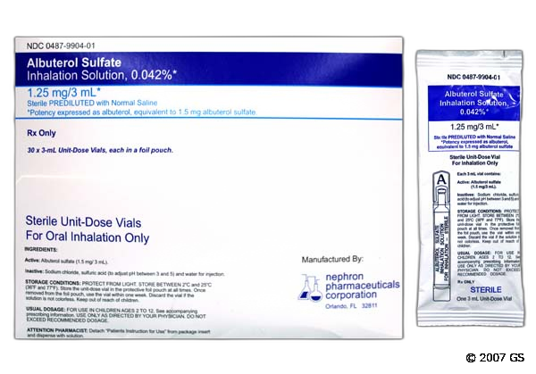 prix albuterol