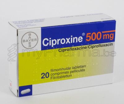 Prix du ciprofloxacin