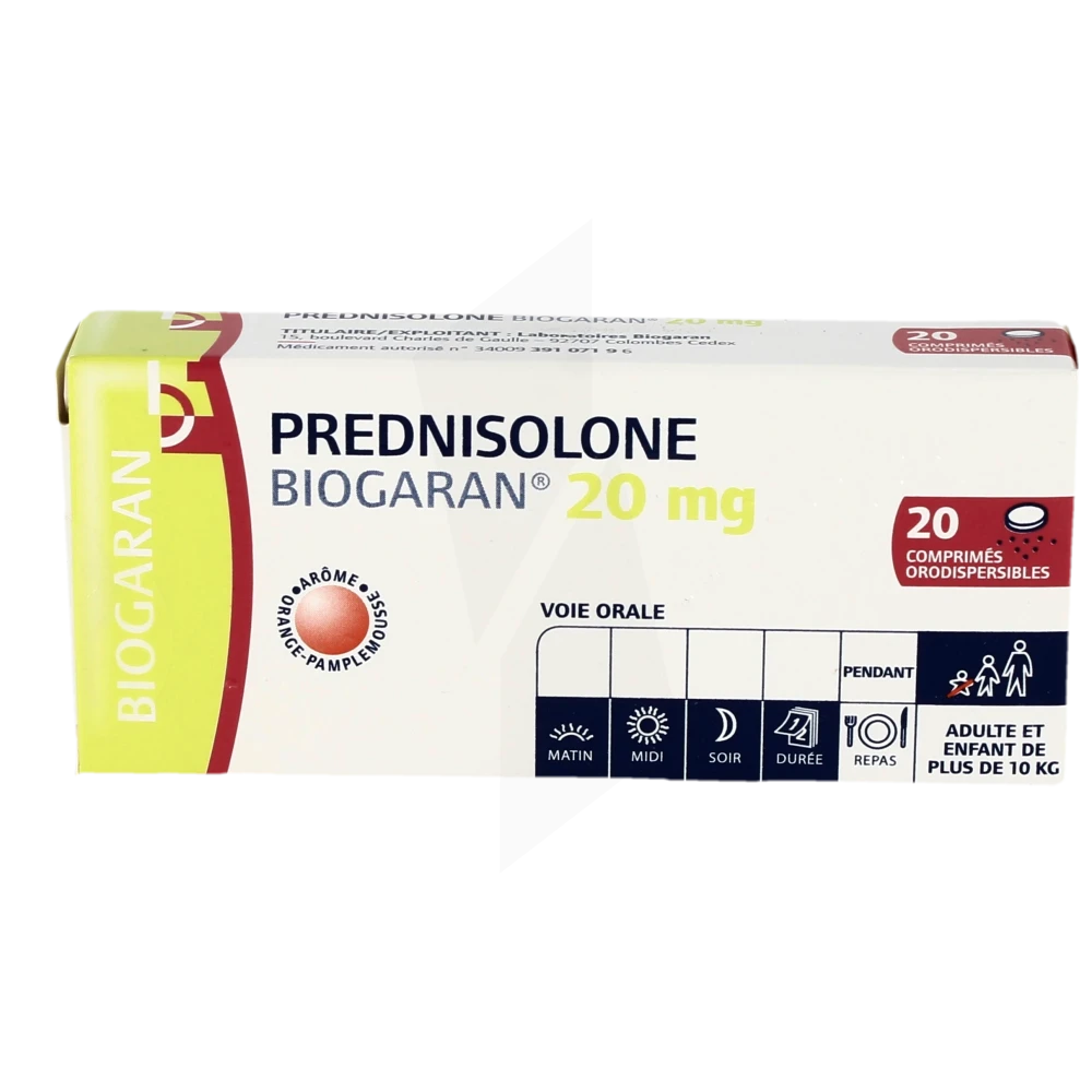 Prix du prednisolone 20 mg