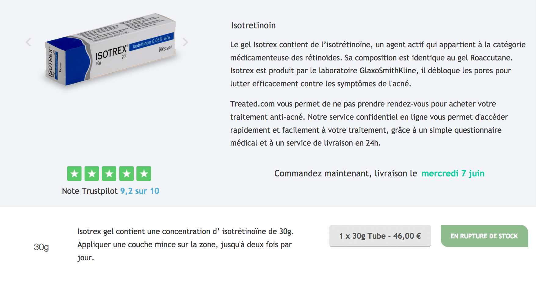 Prix Pour Isotrex