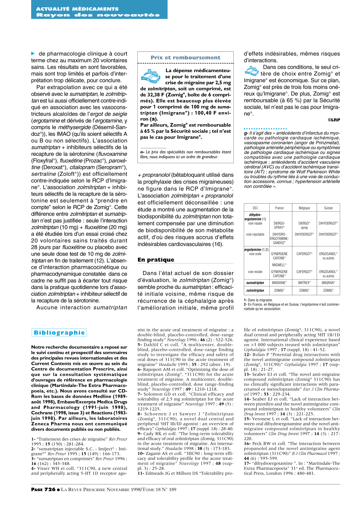 Prix propranolol