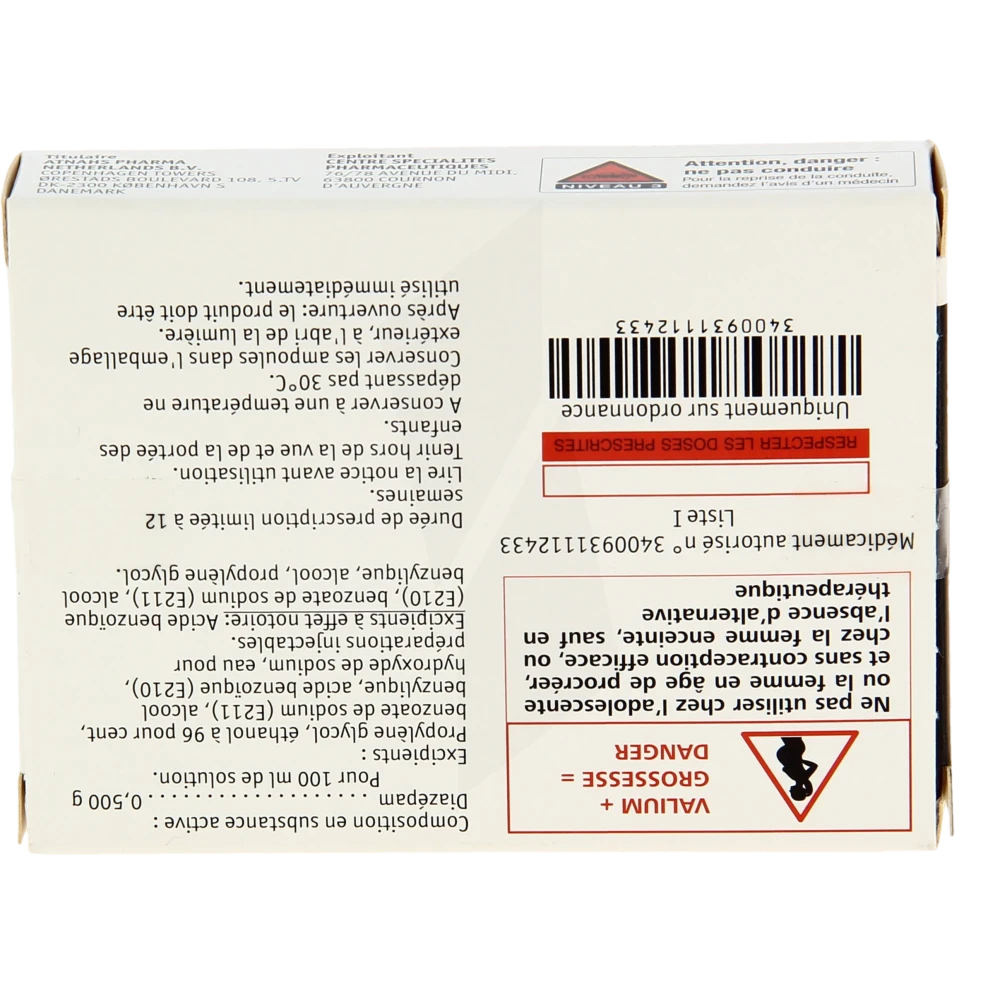Prix valium