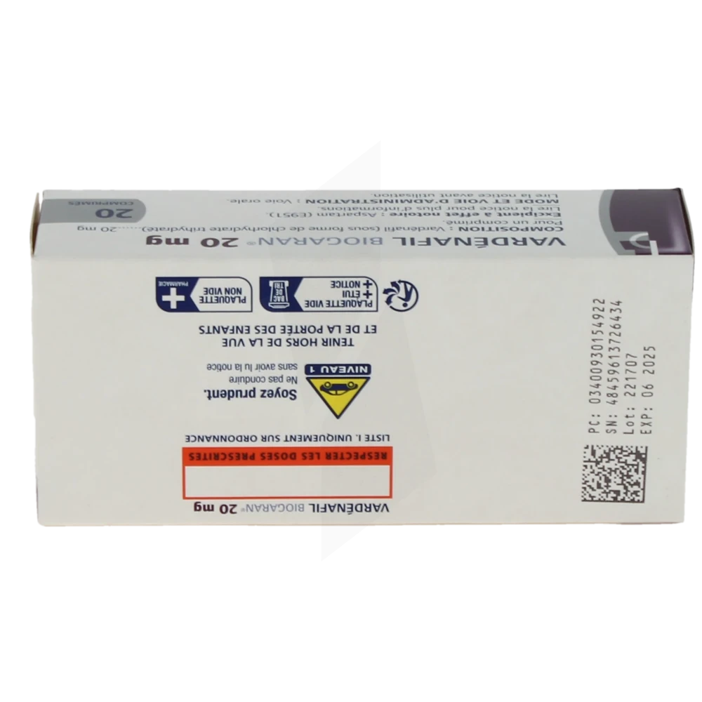 Prix vardenafil en pharmacie
