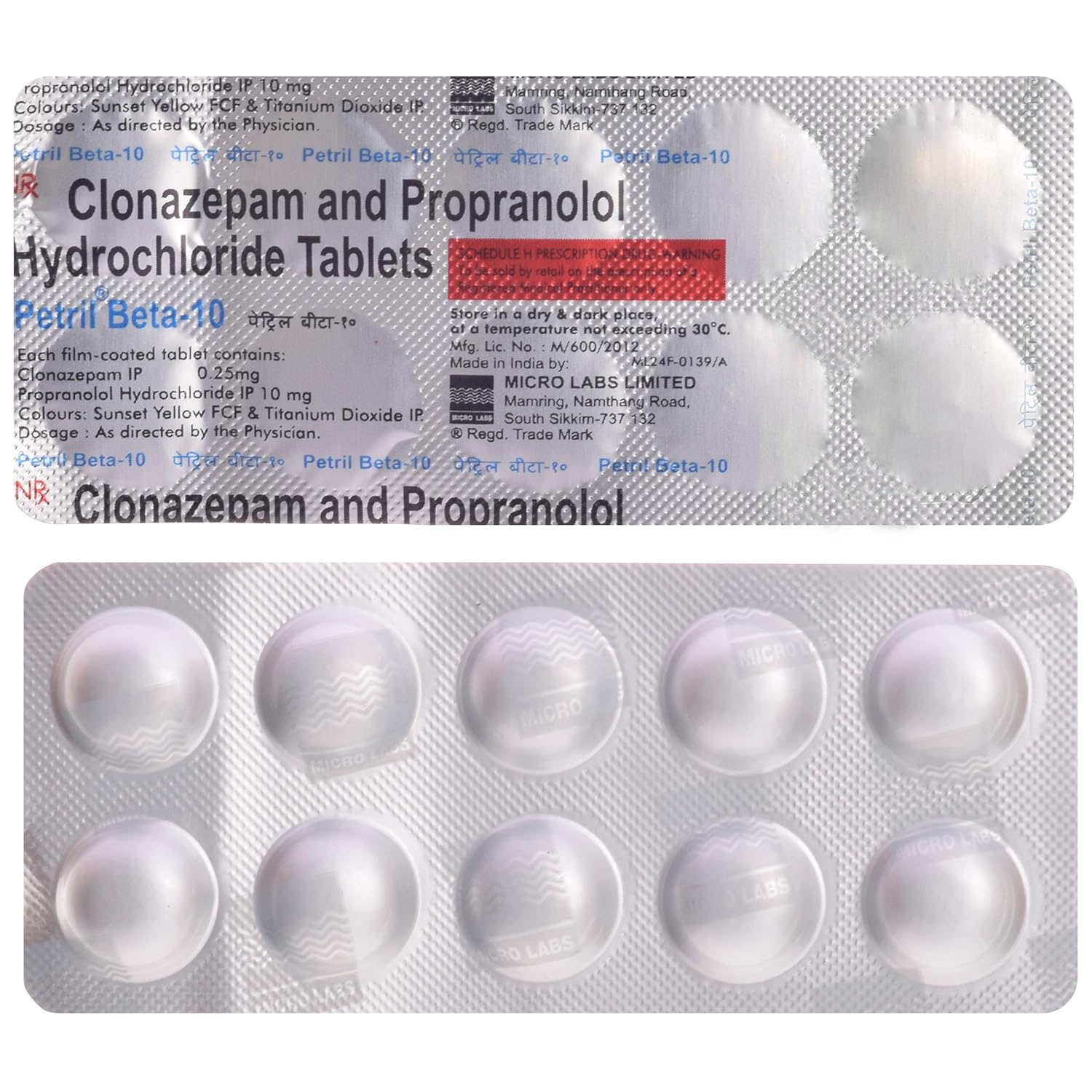 Propranolol 10 mg mexico