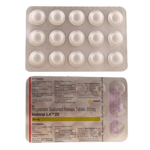 Propranolol 20 mg inderal