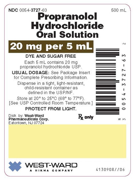 Propranolol sol 20mg/5ml