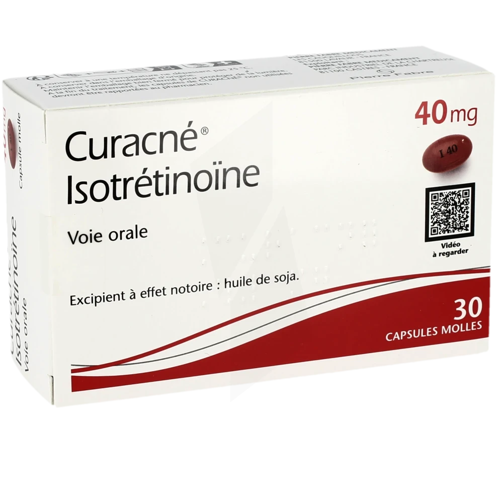 Roaccutane 40 mg prix