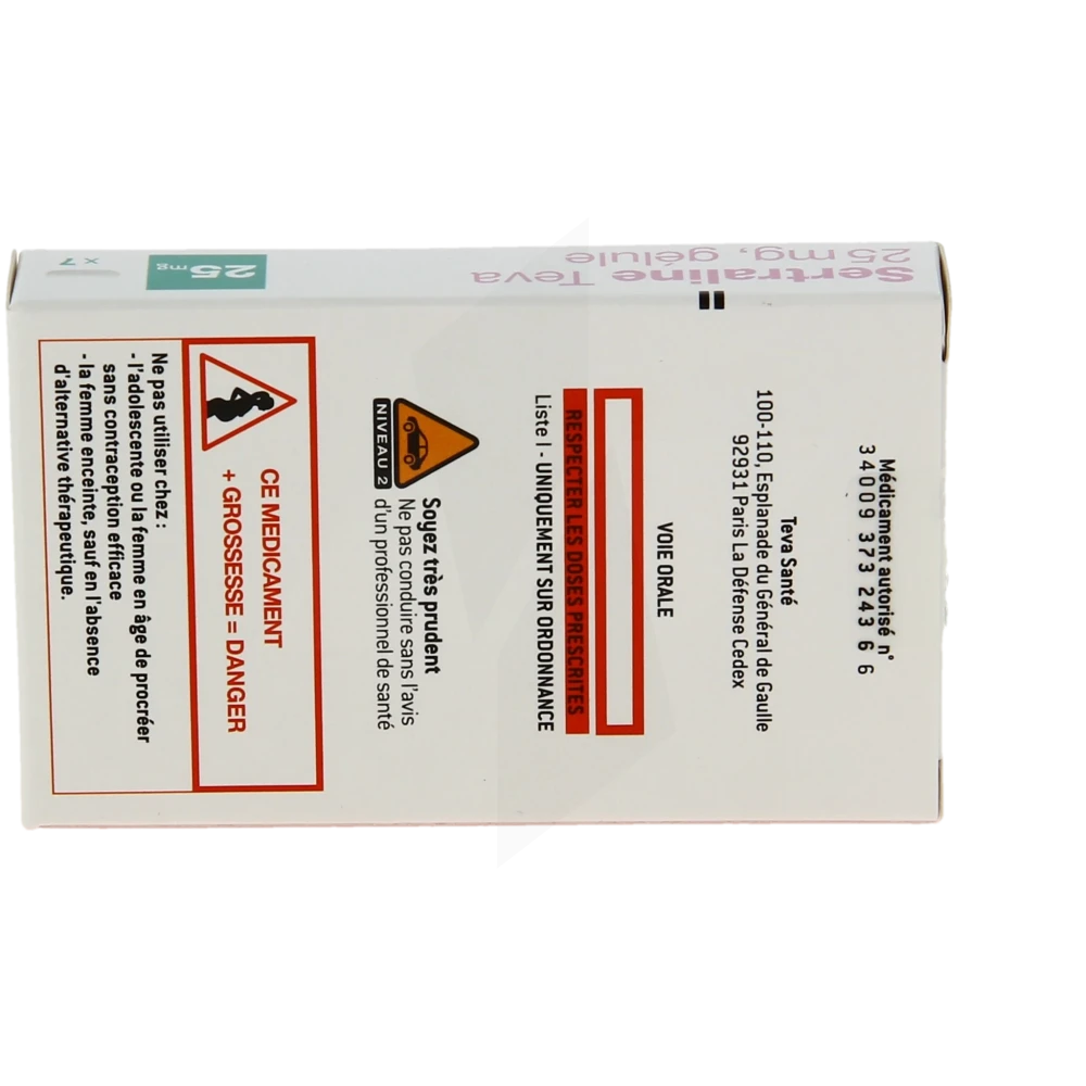 Sertraline 25 Mg Prix