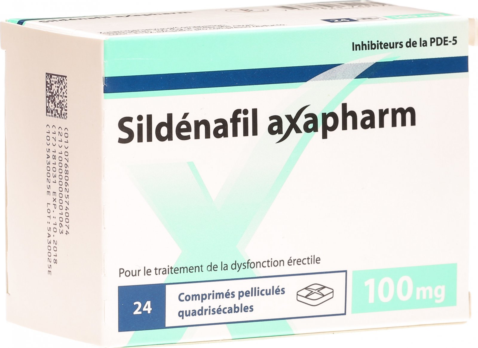 Sildenafil 100mg boite de 24