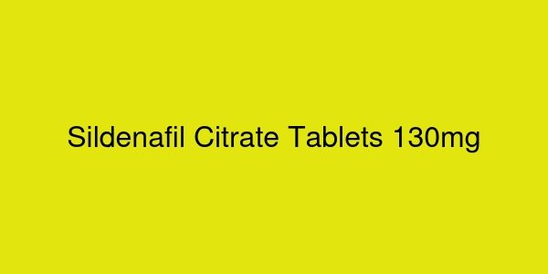 Sildenafil Citrate 130 Mg