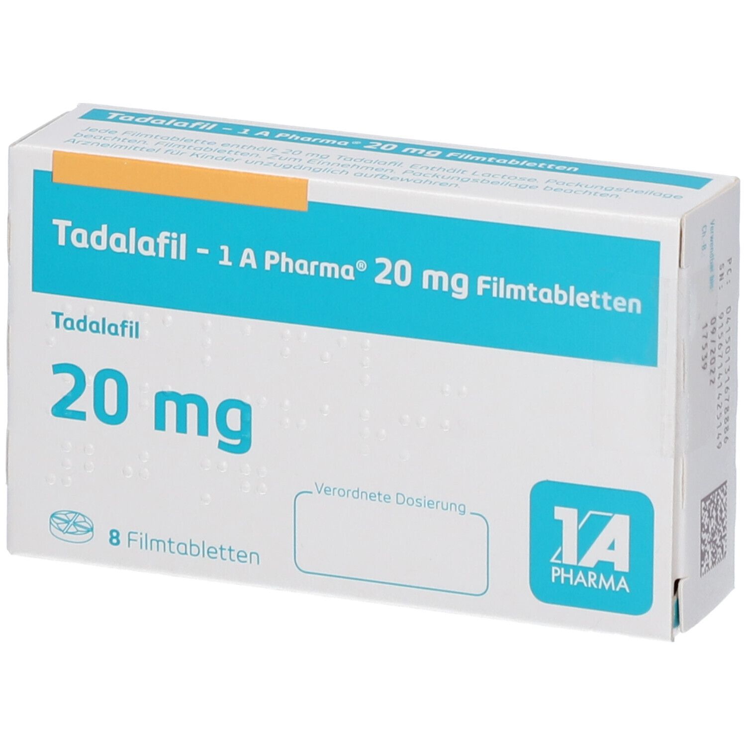 Tadalafil 20 Mg Boîte De 8