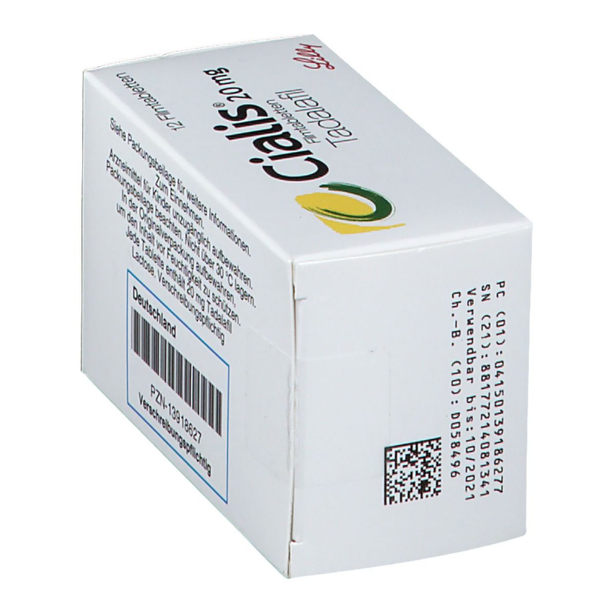 Tadalafil 20mg Lilly Cpr 12