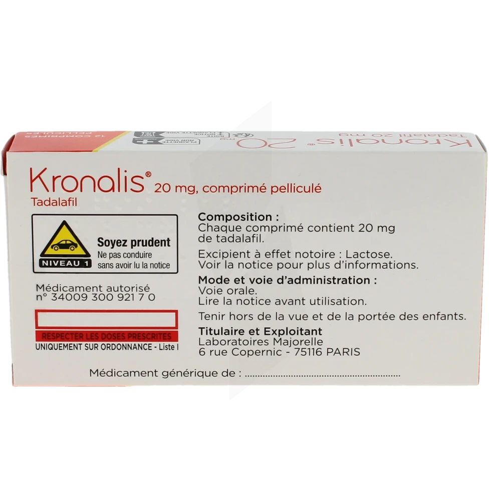 Tadalafil 20mg prix france