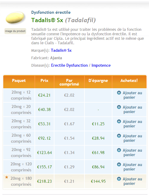 tadalis sx france acheter