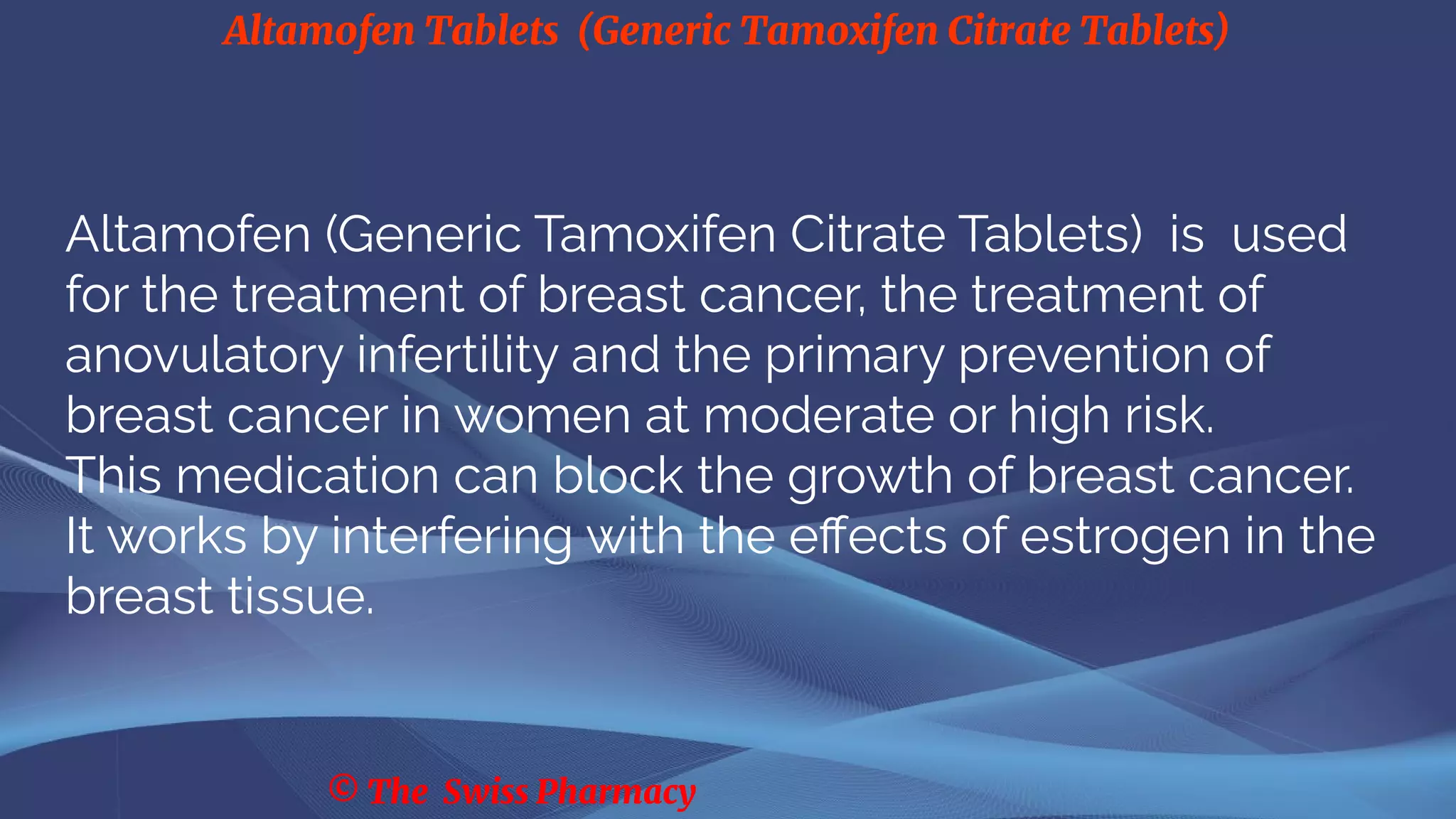 Tamoxifen générique