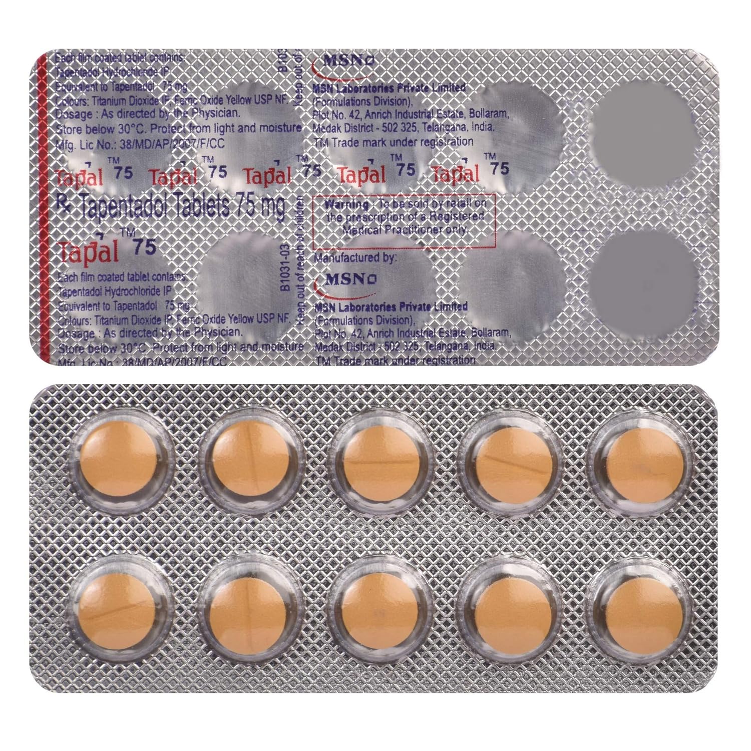 Tapentadol france