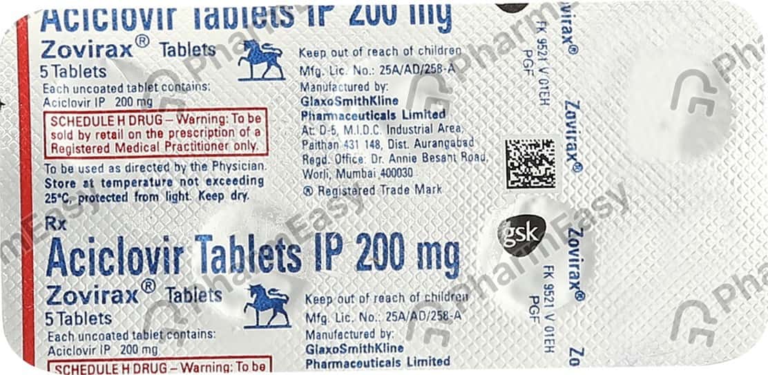 Zovirax De 200 Mg